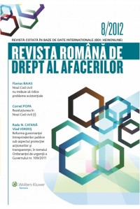 Revista Romana de Drept al Afacerilor 8