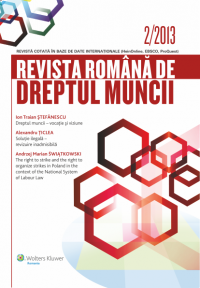 Revista Romana de Dreptul Muncii nr.2/2013